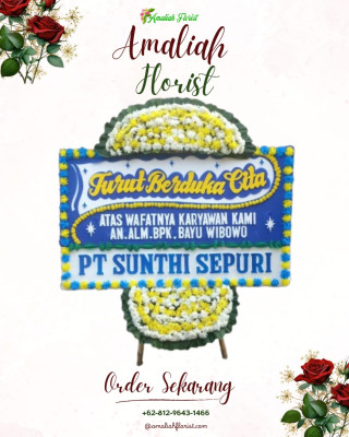 Papan Bunga Duka di Amar